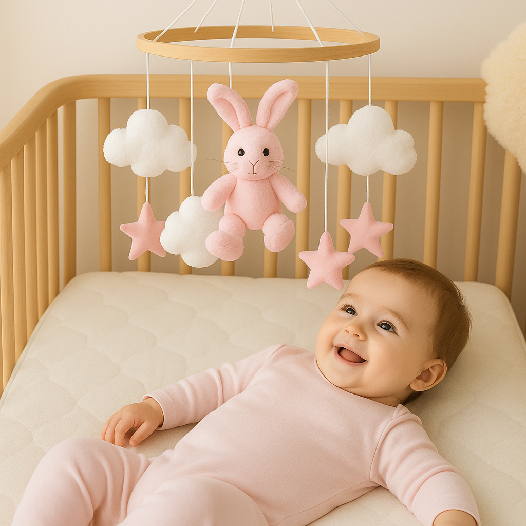 Mobile Bébé - LittleRabbit™ Lapin Rose