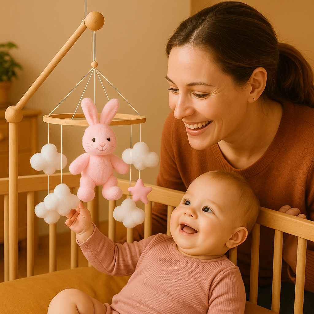 Mobile Bébé - LittleRabbit™ Lapin Rose