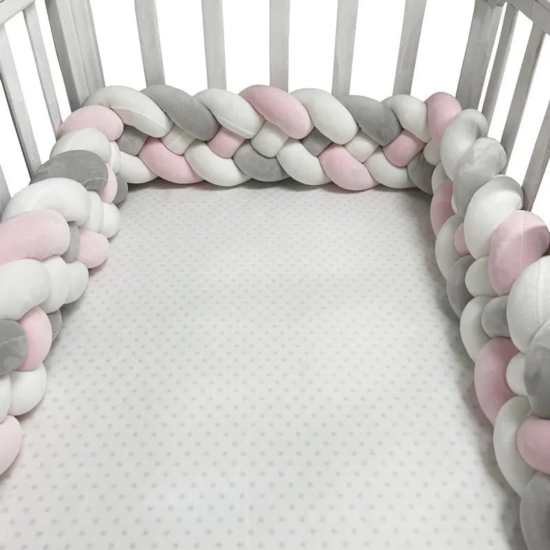Tour de Lit Bebe | CozyKnot™ | Rose Gris