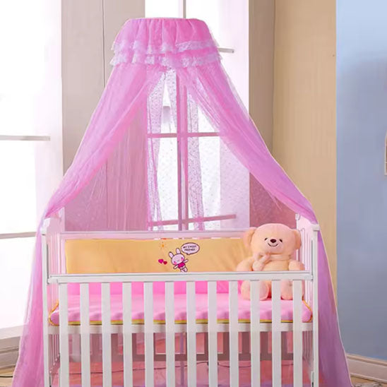 Ciel de Lit Bébé - BabyStar™ Blanc Bleu Rose