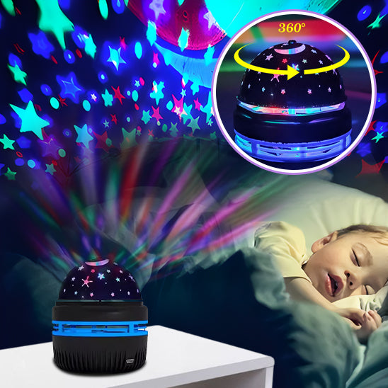 Veilleuse Bébé Projection Plafond - StarLights™ Étoiles
