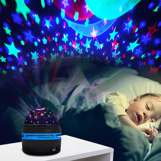 Veilleuse Bébé Projection Plafond - StarLights™ Étoiles