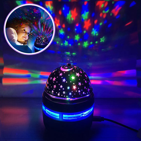 Veilleuse Bébé Projection Plafond - StarLights™ Étoiles