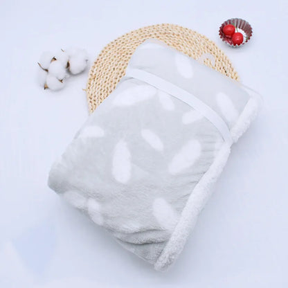 Couverture Bebe - SoftThermal™ - Bleu Clair-Gris-Rose