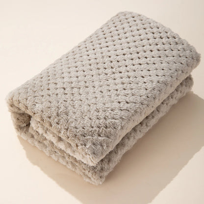 Couverture Bébé - CoverBaby™ - Bleu Clair-Kaki-Rose