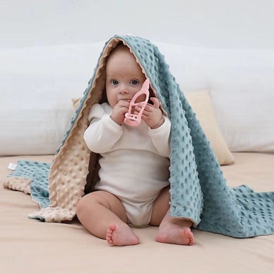 Couverture Bébé - SwaddleSavannah™ - Bleu