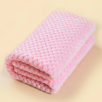 Couverture Bébé - CoverBaby™ - Bleu Clair-Kaki-Rose