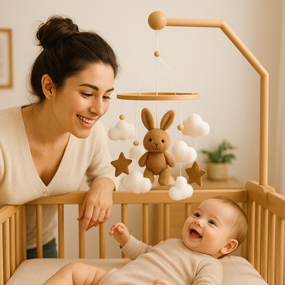 Mobile Bébé - LittleRabbit™ Lapin Marron