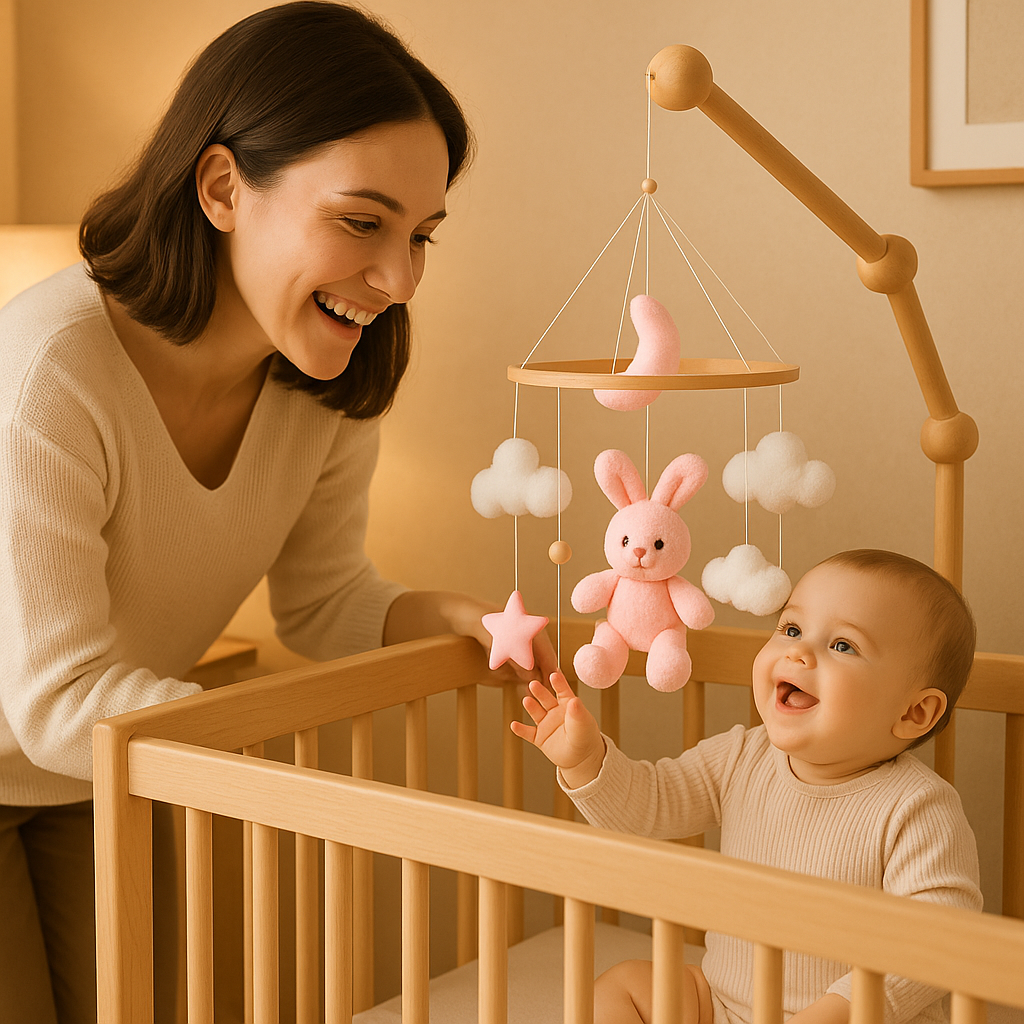 Mobile Bébé - LittleRabbit™ Lapin Rose