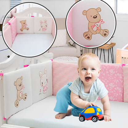 Tour de Lit Bébé - MyLovelyBed™ - Lapin Ours Rose