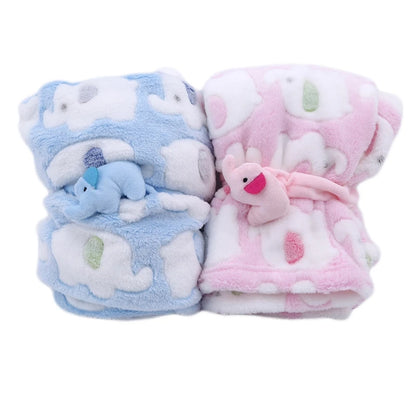 Couverture Bébé - BabyElephant™ - Bleu Rose