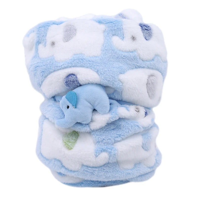 Couverture Bébé - BabyElephant™ - Bleu Rose