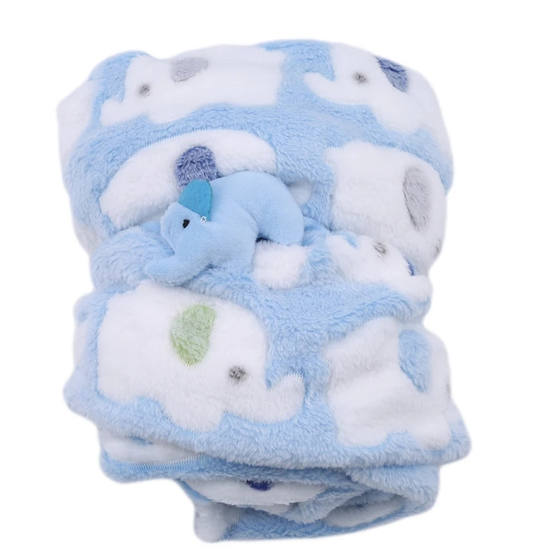 Couverture Bébé - BabyElephant™ - Bleu Rose